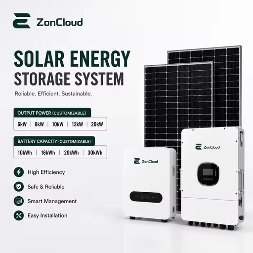 Residential Solar Energy System High Efficiency Solar Panel Hybrid Off-Grid Inverter Match for Lithium Batteries