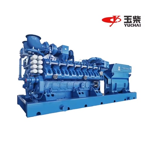 1500kw YUCHAI Natural Gas & Biogas Open Type Silent Box Gas Engine Generator Set with Competitive Price