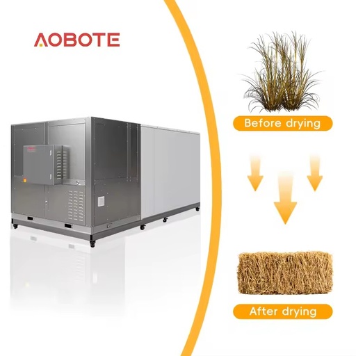 1 Ton Fast Drying Heat Pump Dryer Precision Humidity Control Gear PLC Core for Straw Wood