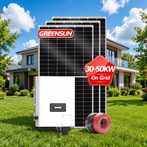 On Grid Solar Energy System 30KW Industrial PV Power System for Factory Commercial Use