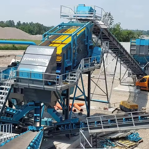 Stationary Sand Washing Plant | Durable Sand Cleaning Machine for Industrial Use