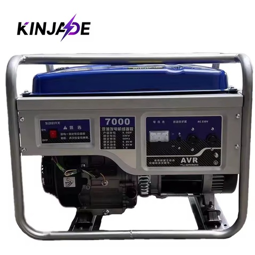 KINJADE K6500GO 5.0/6.0/6.5KW Portable Mini Petrol Generator 420cc 25L Fuel Tank Eco-Friendly AC Electric Start for Construction