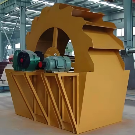 New Construction River Stone Ore Sand Washer with Gear AC Motor Pump 68t/h Capacity Brand