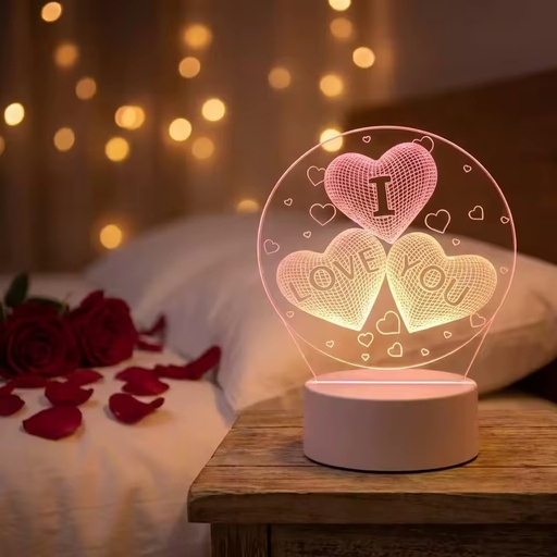 CHY Customized 3D LED Night Light Acrylic Lamp Gift Table Lamp Creative USB Custom Pattern for Bedroom Home Sleep Decoration