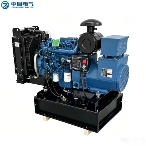 Super Durable 30kw 3 Phase Industrial Open Frame Diesel Generator Set 200A ISO Certified 100% Copper Alternator Commercial
