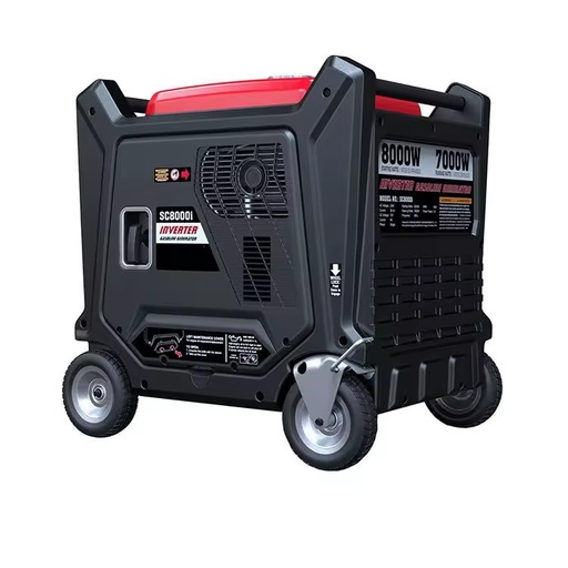 Portable 4-Stroke Gasoline Inverter Generator 9kW Silent Power Generator 15L Fuel Tank Long Running 12 Hours for Outdoor Use
