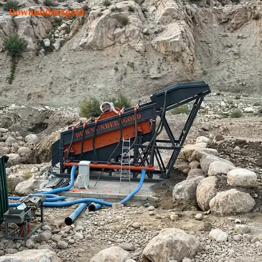 Hands Free Operation Gold Shaker Deck 200 Tons/Hour Portable Gold Washing Plant with Multi-Stage Screening for Fine Gold Capture