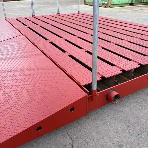 Construction Wheel Washer with Ramps & Handrails