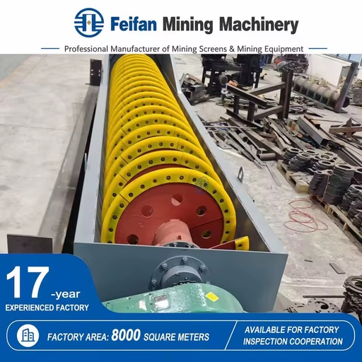 Factory Supply Fully Automatic PLC Control Single Helix Stone Mineral Cleaning System High Output Competitive Price Pump