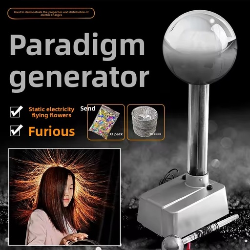 The Van De Graaff Electrostatic Van Paradigm Generator, Discharge in the Initial and Middle Stages of High School Physics