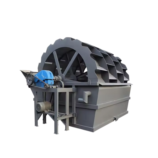 High-efficiency Silica Sand Bucket Wheel Sand Washer 80-150t/h Capacity 18.5kw Motor for Mining Gravel Industry Factory