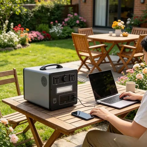 HighCapacity 1500Wh PowerStation 1500W Solar Generator LiFePO4 3500+ Cycles Pure Sine Wave AC for Camping RV Off-grid HomeBackup