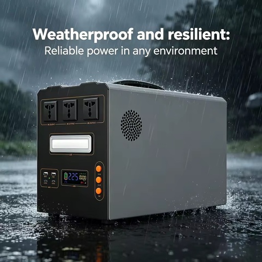 2500Wh 800W Portable Power Station LiFePO4 Pure Sine Wave Solar Generator 3500 Cycles Wireless Charging Outdoor Camping RV