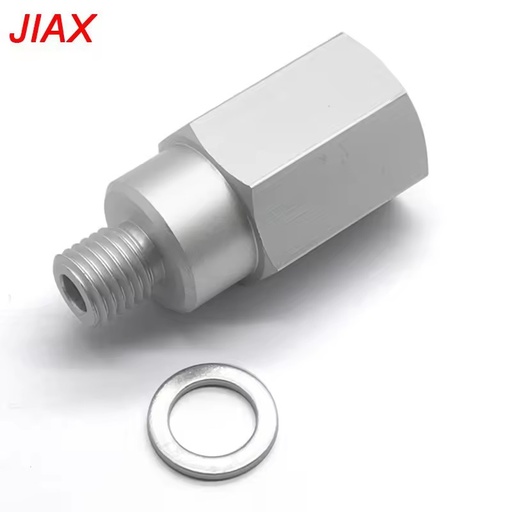CNC Machined AL6061 Coolant Temp Sensor Adapter M12x1.5 Male to 1/2NPT Female Extended Fitting for LS Series Engine Swap