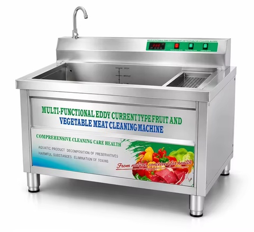 Commercial Vegetable Washing Machine Air Bubble Vortex Cleaner for Leafy Greens Salad Kitchen Supplier Equipment