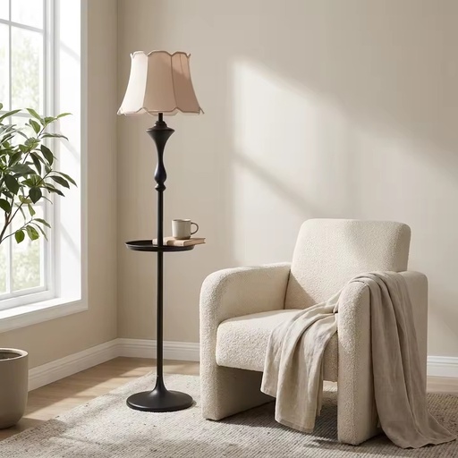 Factory Price Luxury Floor Lamp OEM ODM Modern Standing Tall Lamp with Wireless Charging for Hotel Home Office Decoration