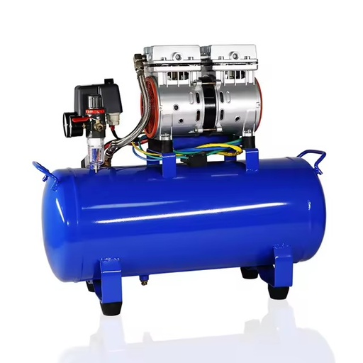 Cordless DC Air Compressor 30L Tank 0.75HP 60LPM Silent Type for Furniture and Nailer & Tire Use