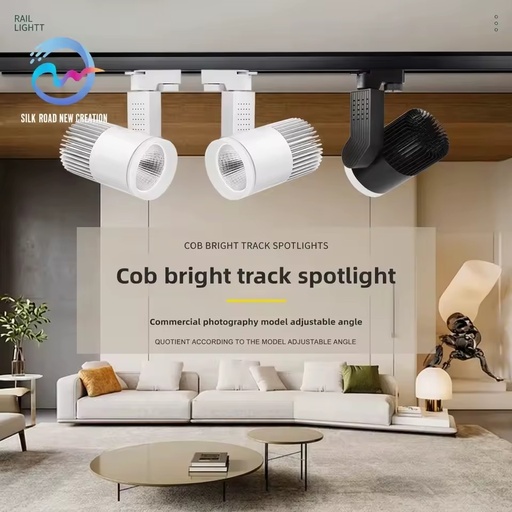 Wholesale Modern Aluminum LED Track Spotlight with COB High CRI Wall Washer & Free Track for Residential Use 220V