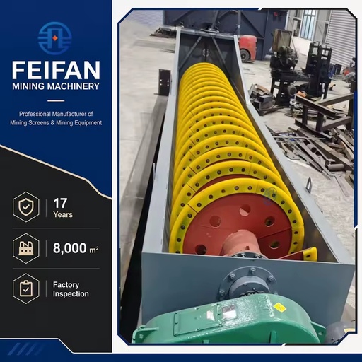 OEM Optimized Design Single Helix River Stone Cleaning Equipment Efficient Mineral Industry Spiral Sand Washing Machine