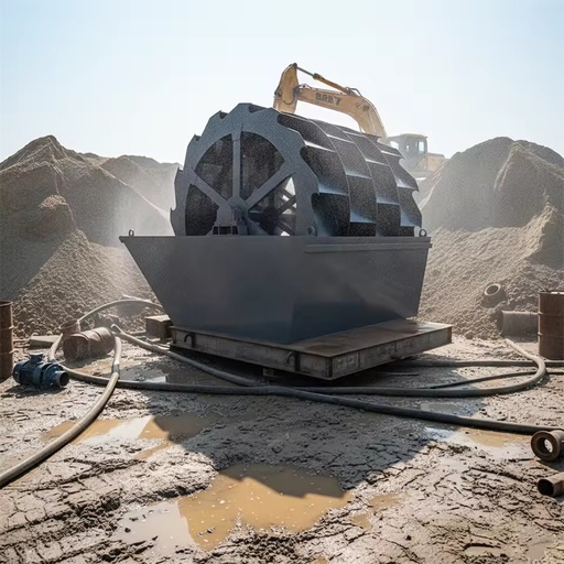 High Capacity Sand Washer Machine Outfitg Silica Sand Screening Washing Machine Wheel Bucket Sand Washing Machine