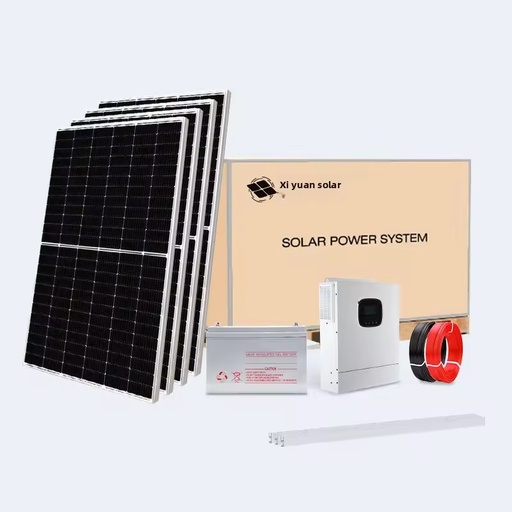 5KW Monocrystalline Silicon Solar Photovoltaic Power Generation System Complete Set 220V Off-Grid Energy Storage Free