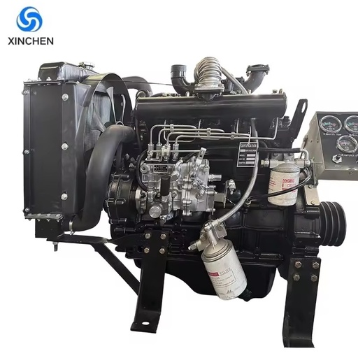 ZH490ZP Diesel Engine 4 Cylinder 45KW 60HP Turbo with Belt Pulley for Irrigation Pump Low Noise High Factory Warranty