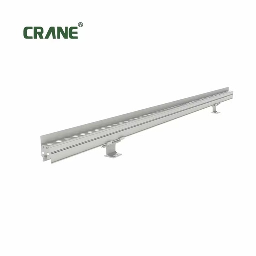 RDM DMX LED Wall Washer Light IP67 Waterproof Slim Grey Aluminum Housing 12W RGB DMX512 Building Hotel Architectural Lighting