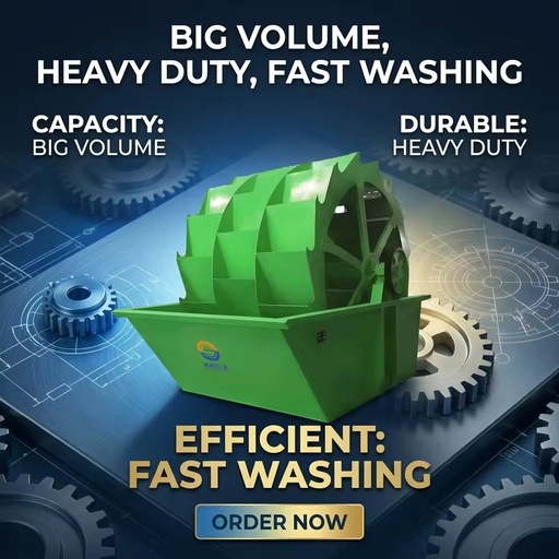 SHANGPIN Factory Supply Wheel Sand Washer Machine Sand Screening and Washing Machine for Mining Ore Mining Machinery