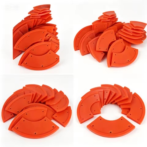 High Abrasion Resistant Elastic Polyurethane Fan-shaped Sand Scraper Blade for Spiral Sand Washer Fine Sand Recycling Machine