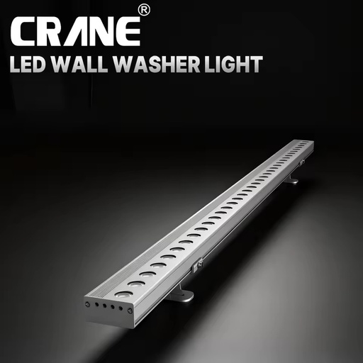 Waterproof IP65 DMX512 Aluminum LED Wall Washer Light DC24V Wall Mount Exterior RGB 18W/36W Building Outdoor Decoration 5-Year