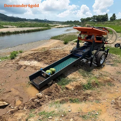 Engineer Guidance Gold Shaker Deck Mini Gold Wash Plant Sluice Box with High Manganese for Alluvial Gold Processing