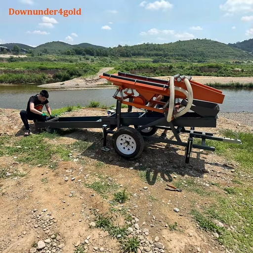 Energy Saving Gold Shaker Mini Portable Gold Washing Plant with PU Screen for Processing Highly Viscous Ores