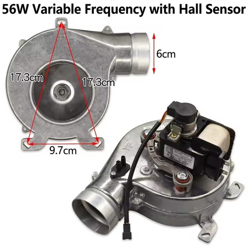 56W AC220V Aluminum Housing Gas Heater Flue Exhaust Motor Copper Winding Wall-Mounted Boiler Ventilation Water Heater Parts