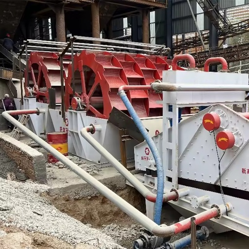 Wheel Bucket Sand Washing Machine with Pump High Capacity AC Motor New Type Water Washing Equipment