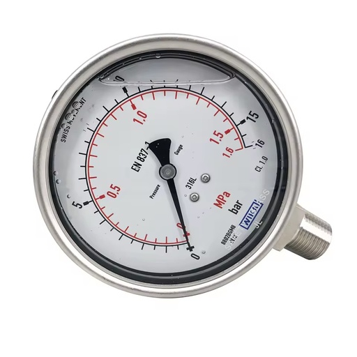 Brass Threaded Pressure Gauge for WIKA 213.53 DN65 63mm Aftermarket Quality Construction Machinery Parts New Excavator Component