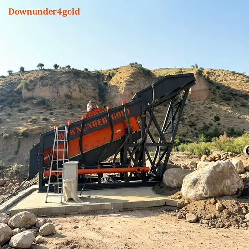 Low Investment Gold Shaker 50~100 Tons/Hour Gold Wash Plant with Multi Stage Screening for Beach Sand Gold Recovery
