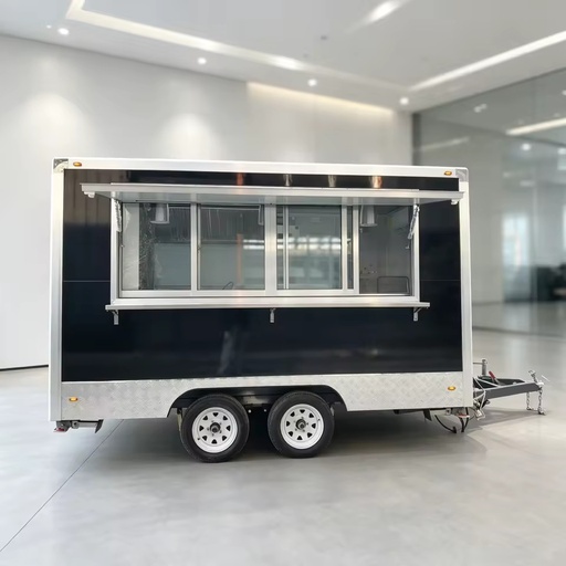 New Type Street Food Trailer for Selling Coffee Van Catering Cart Burgers Fries Ice Cream BBQ Bus