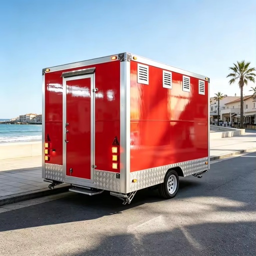 Multifunctional CE Certified Galvanized Sheet Chocolate Towable Food Trailer Hot Dog Cart for Farms