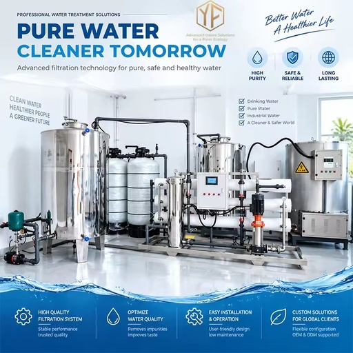 OEM Pure Water RO Treatment System 200g/h Fully Automatic Ozone Disinfection Water Purification Equipment With Storage Tank