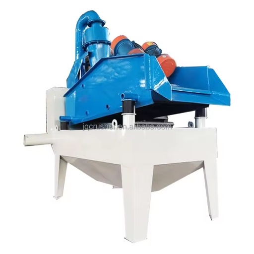 Energy Saving 50TPH Fine Sand Recovery Machine With Dewatering Screen Hydro-cyclone Vibrating Motor