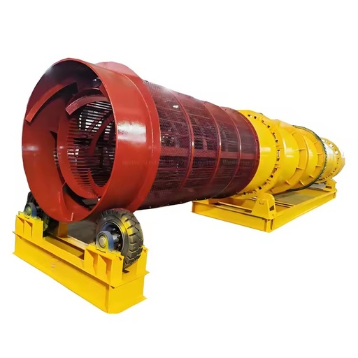 Energy-saving Pebble Barrel Type Small Rotary Drum Stone Washing Machine with Pump 20-300t/h Capacity AC Motor