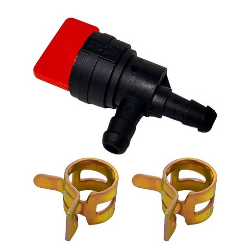 90° 180° 1/4 Fuel Shut off Valve Paper Filter Fuel System Accessory Set Fuel Shut Off Valve Against Clogging Damage