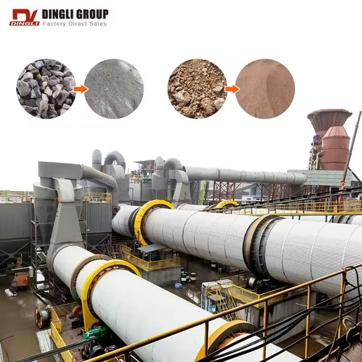 Complete Mining Slag Rotary Dryer Plant for Mineral Ore Slag Chrome Concentrate Dehydration