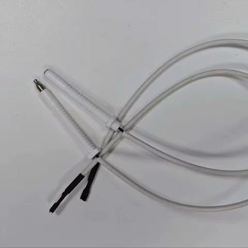 Plug-in Gas Stove Ignition Electrode with High Temp Wire, Alumina Ceramic Spark Needle for Pulse Igniter, Replacement Part