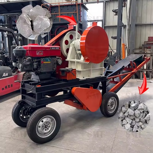 Small Scale Gold Ore Mining Equipment Rock Mining Plant with AC Motor Jaw Crusher Bearing Max 6t/h Capacity