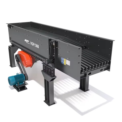 VGF1360 Heavy Duty Vibrating Feeder 22KW Mining Grizzly Feeder for Primary Crushing Stage Stone Production Line