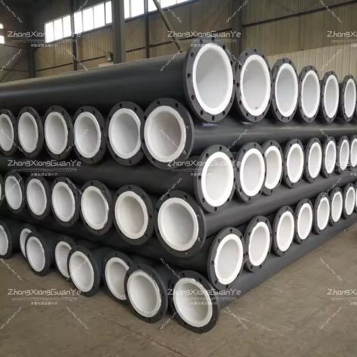 Steel Base Lined Plastic Composite Pipe Anti Alkali Lined PE Pipe for Chemical Corrosive Medium