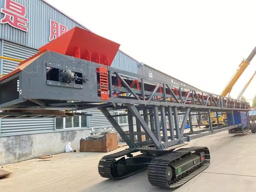 Adjustable Speed Stainless Steel Tracked Stacker Crawler Type Conveyor Feeder for Mining Bulk Material Handling