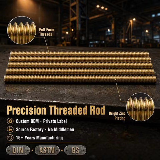 High Quality 8.8 Grade Multi-Spec Carbon Steel Galvanized Thread Rod