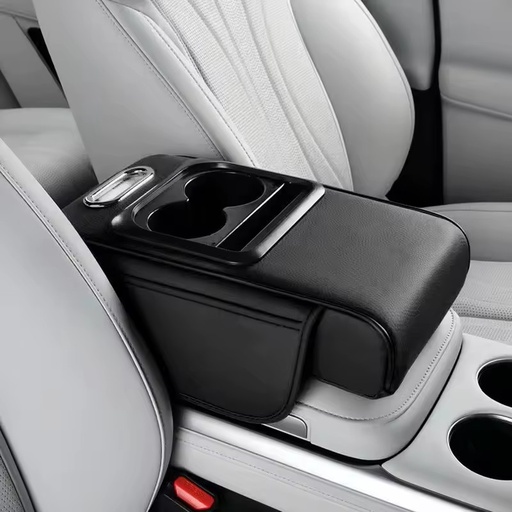ABS Car Armrest Box Protective Pad Cup Holder with Tissue Box and Booster Pad